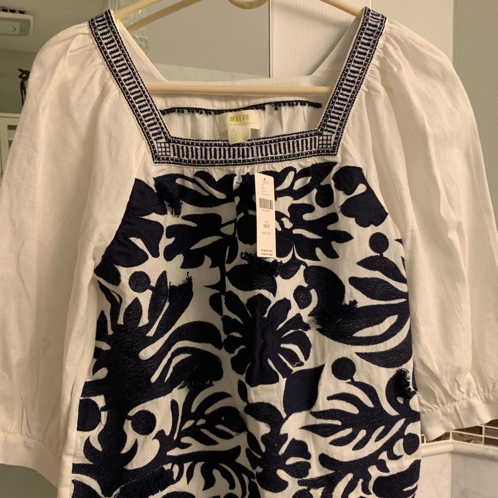 Anthropologie linen blouse